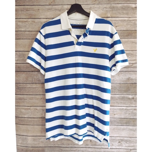 American Eagle Outfitters Other - Mens American Eagle Athletic Fit Stripe Polo